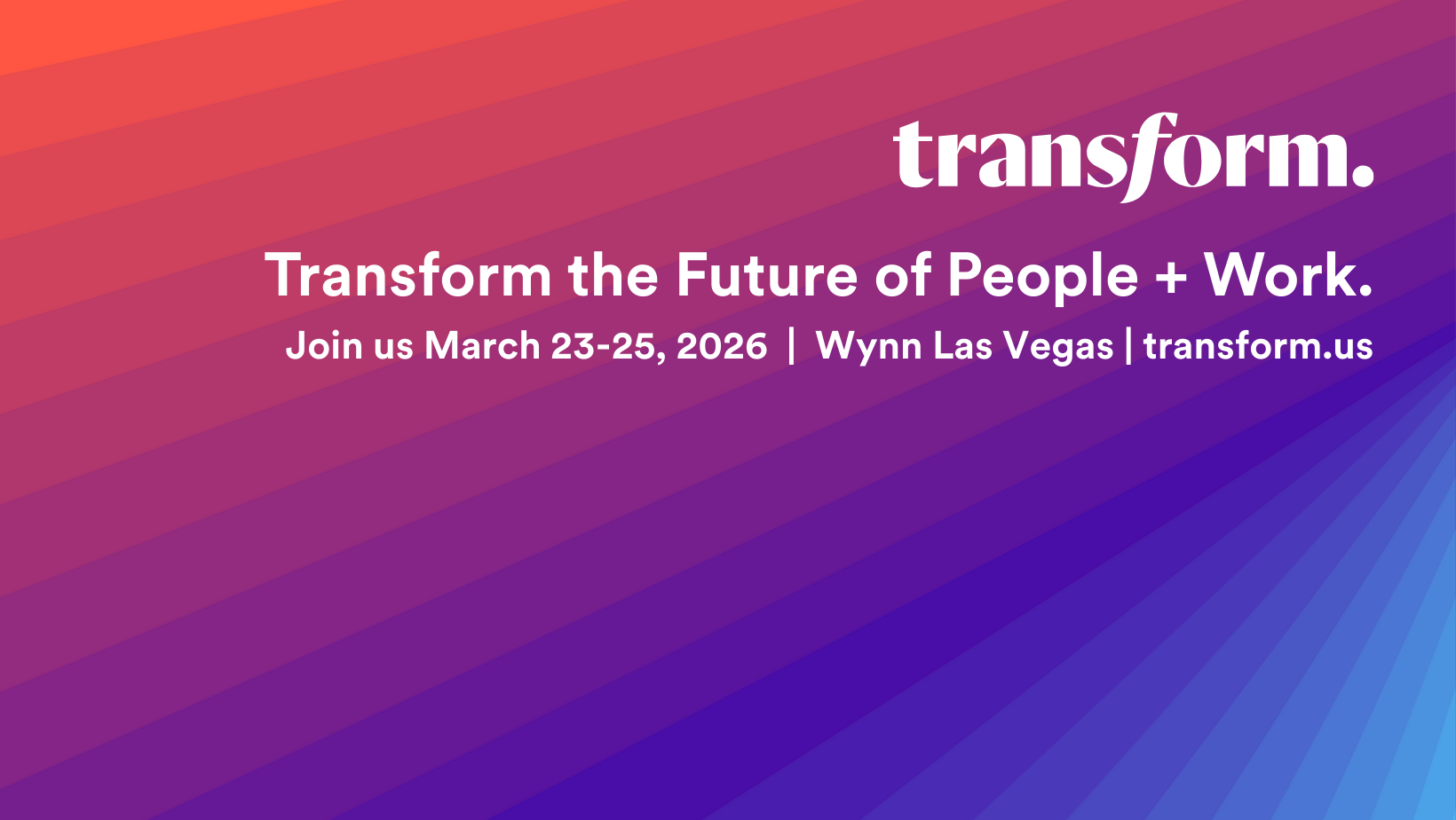 Promo for Transform US 2026.